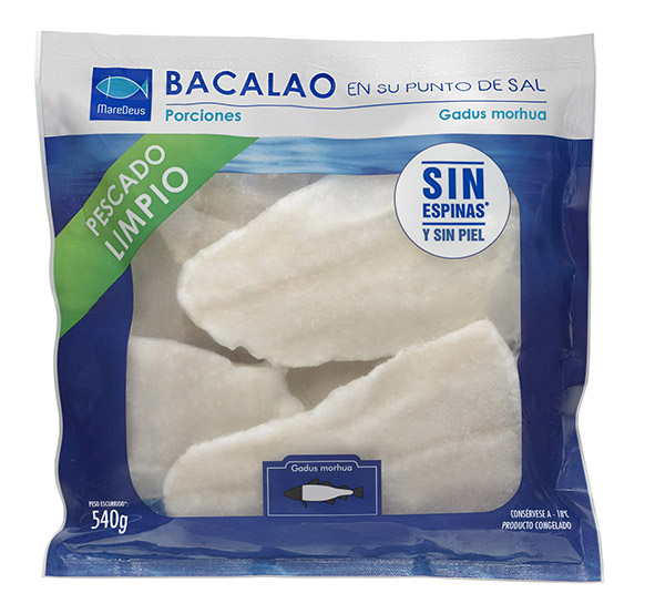 Porciones de Bacalao congelado