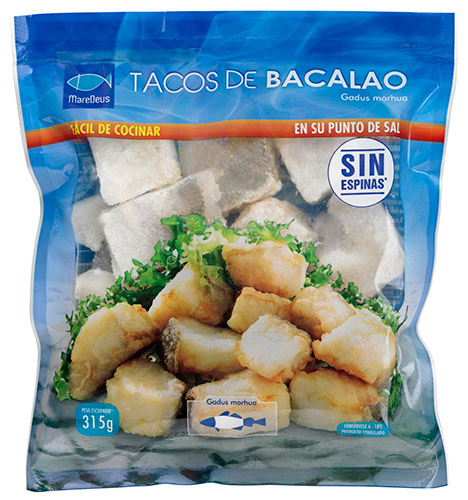 Tacos de Bacalao congelados